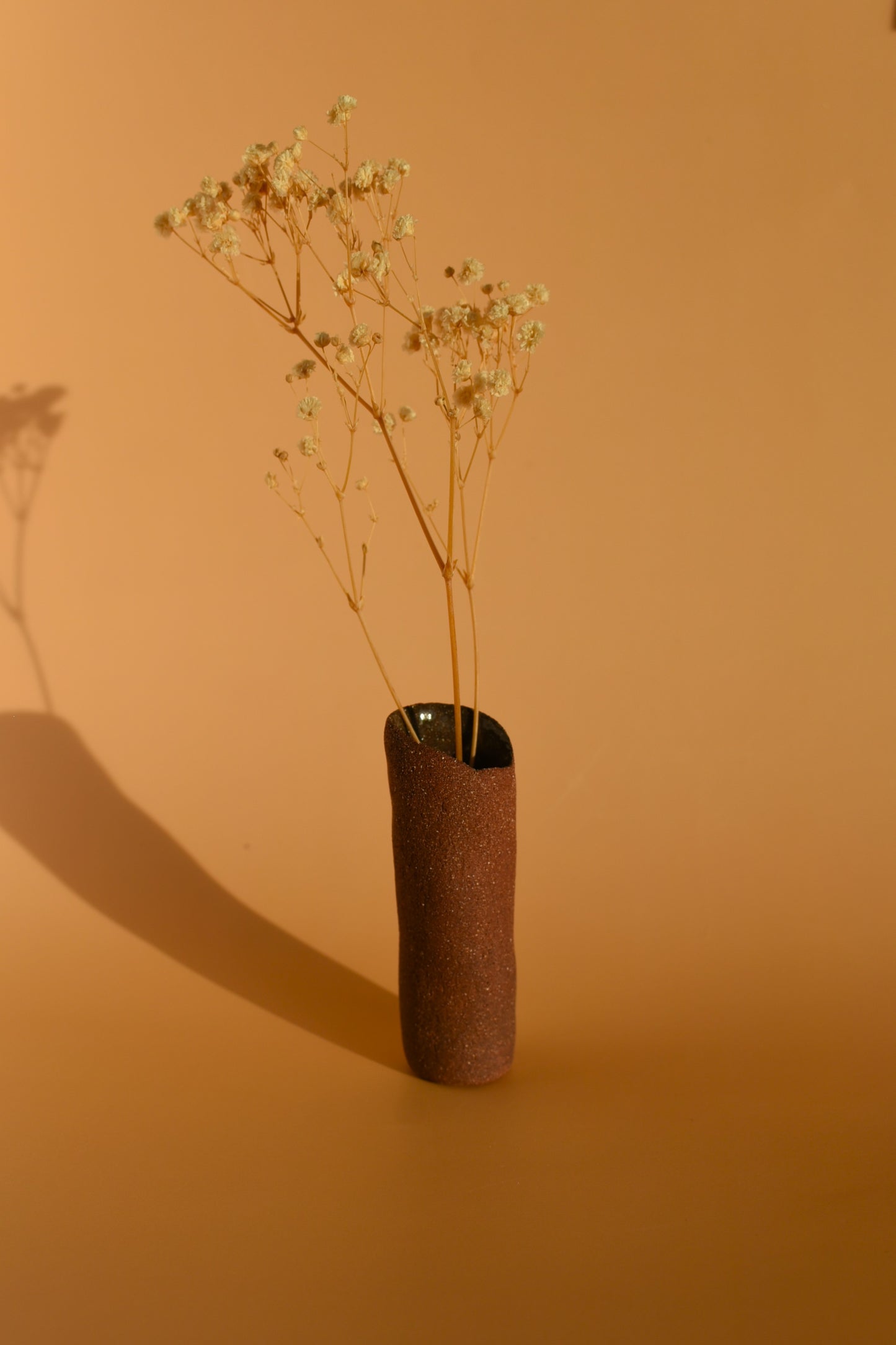 Vase en grés rouge