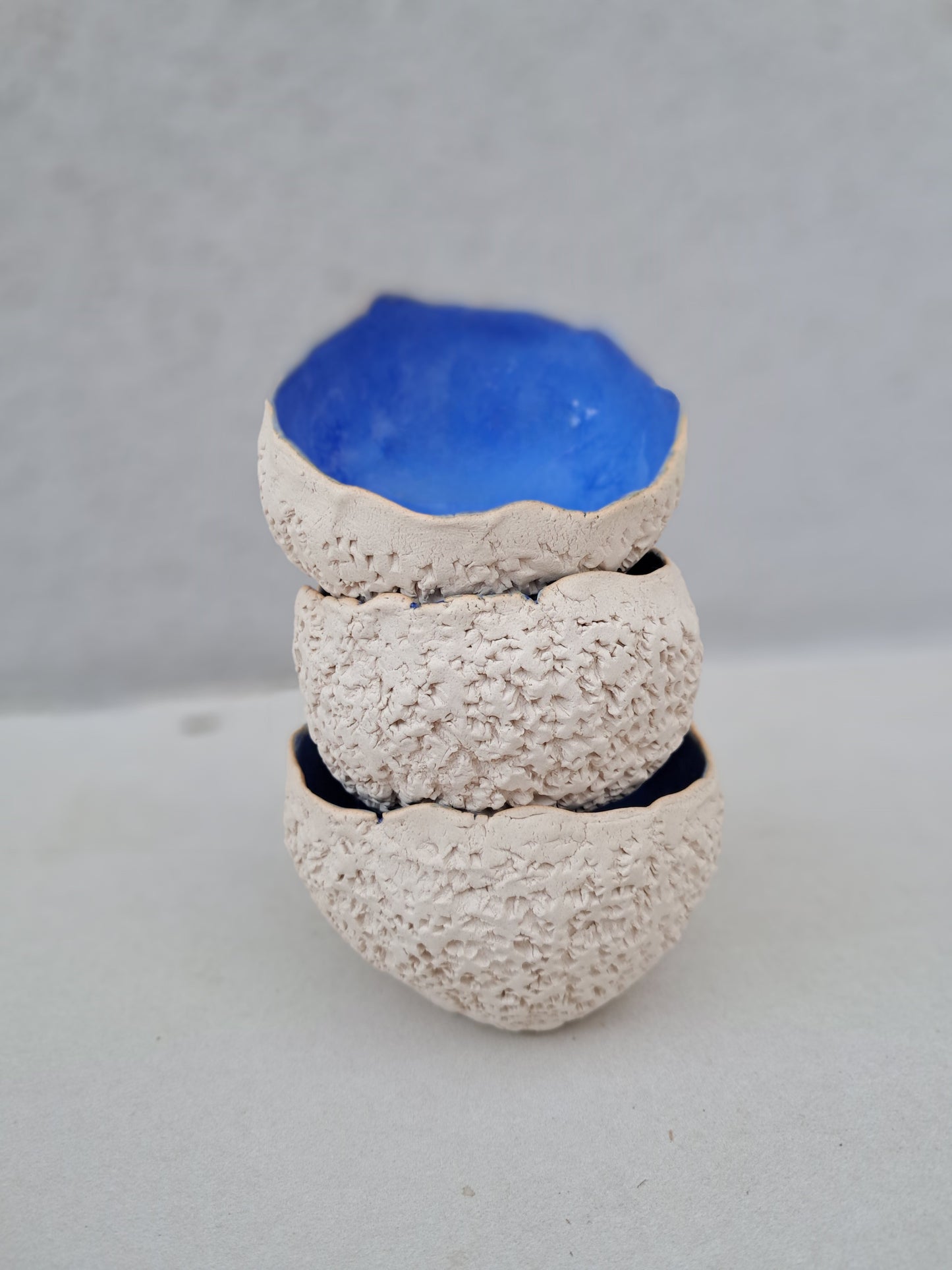 Coupelle en grès blanc