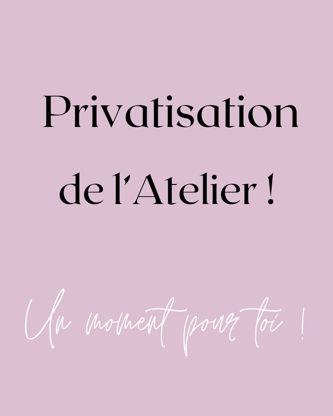 Privatisation de l'Atelier de Céramique