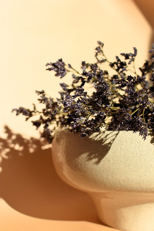 Coupe en grés blanc